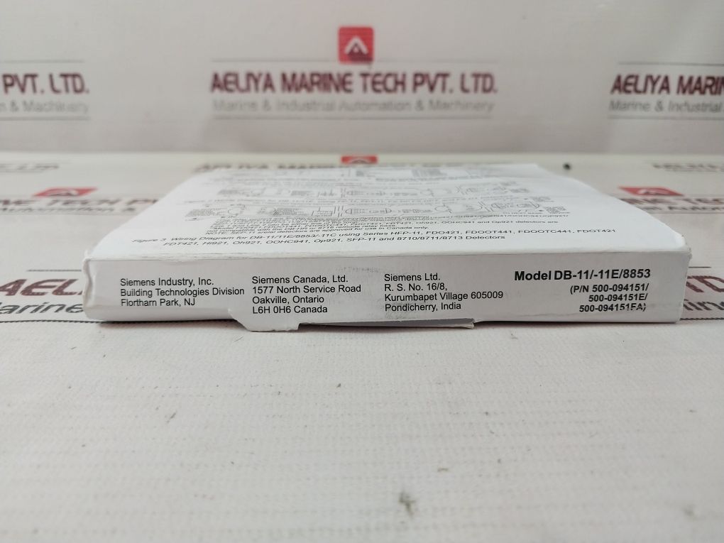 Lot Of 4X Siemens Db-11E Smoke Detector Base