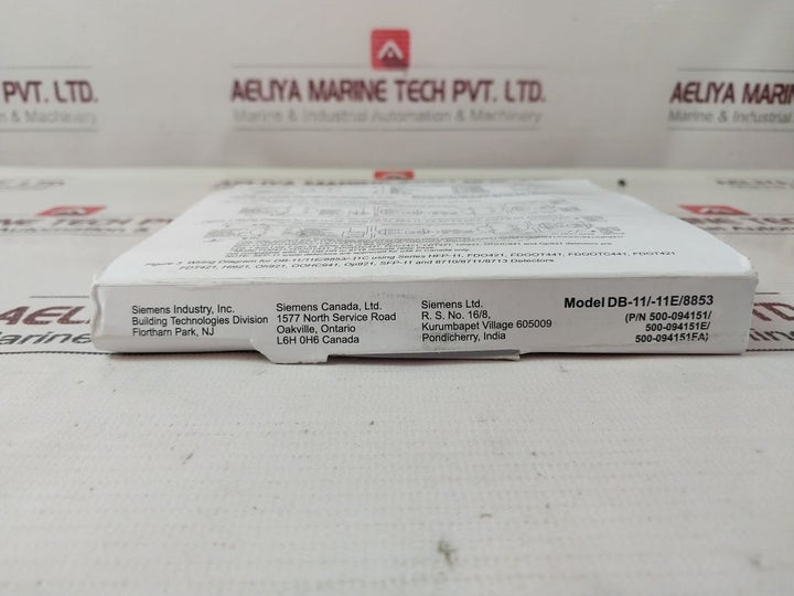 Lot Of 4X Siemens Db-11E Smoke Detector Base