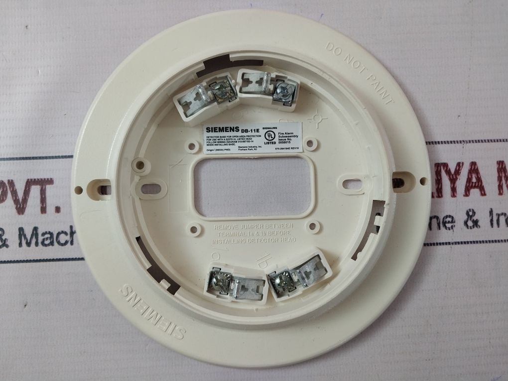 Lot Of 4X Siemens Db-11E Smoke Detector Base