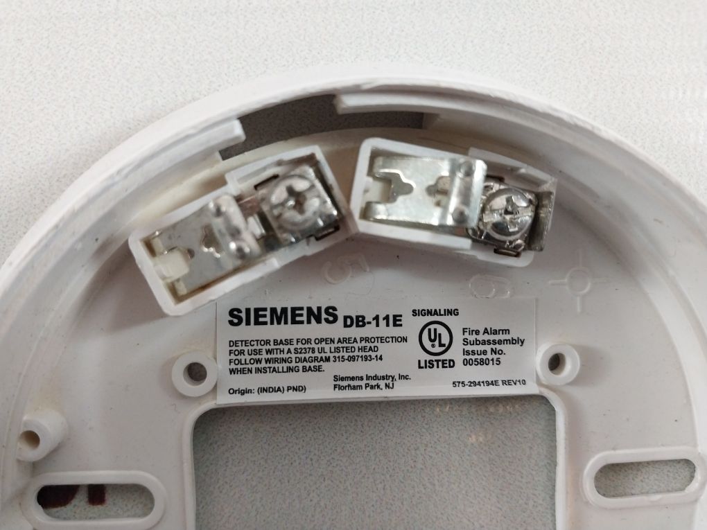 Lot Of 3X Siemens Db-11E Smoke Detector Base