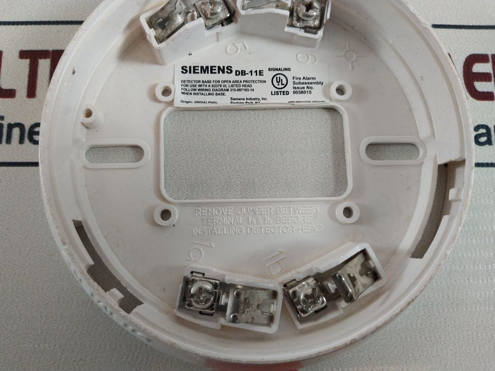 Lot Of 3X Siemens Db-11E Smoke Detector Base
