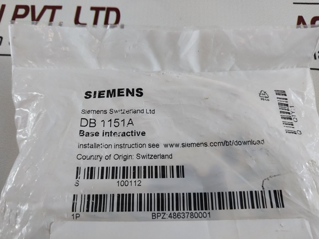 Siemens Db 1151A Base Interactive Heat Detector 486378
