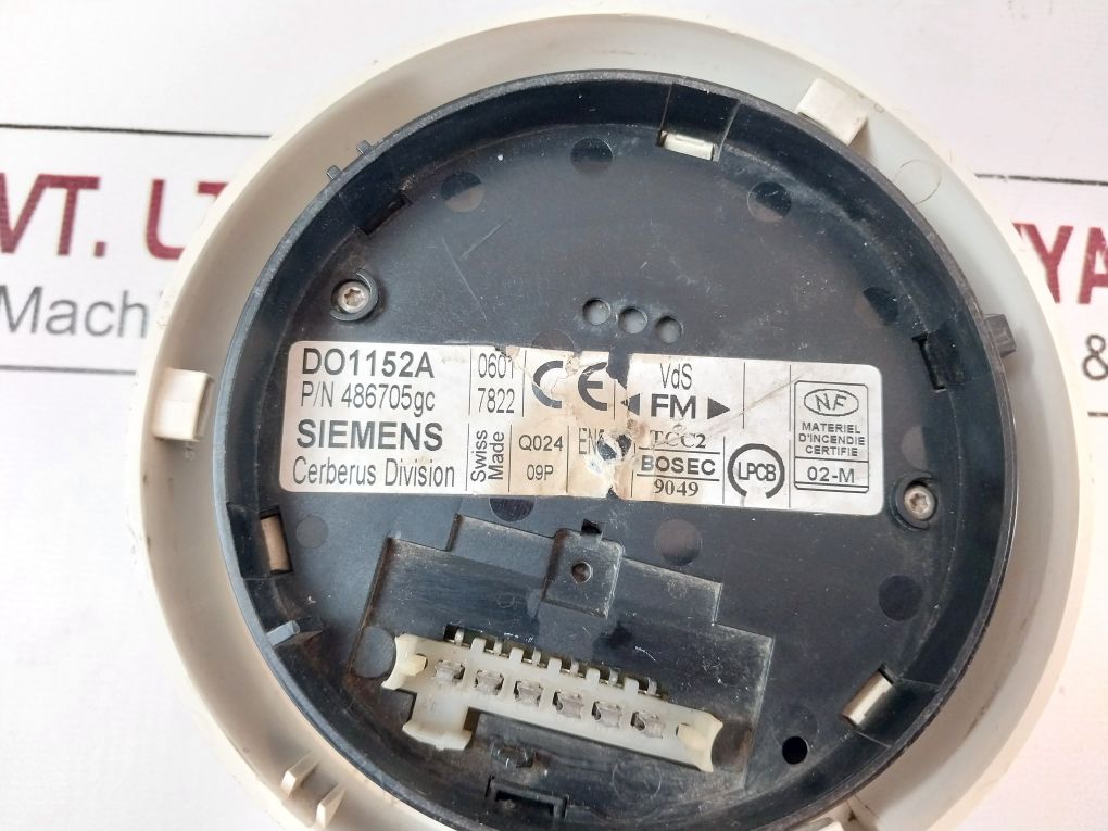 Siemens Do1152A Optical Smoke Detector 486705Gc