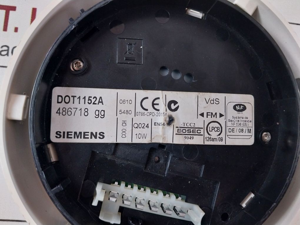 Siemens Dot1152A 486718 Gg Interactive Neural Smoke Detector