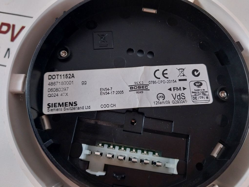 Siemens Dot1152A Interactive Neural Smoke Detector