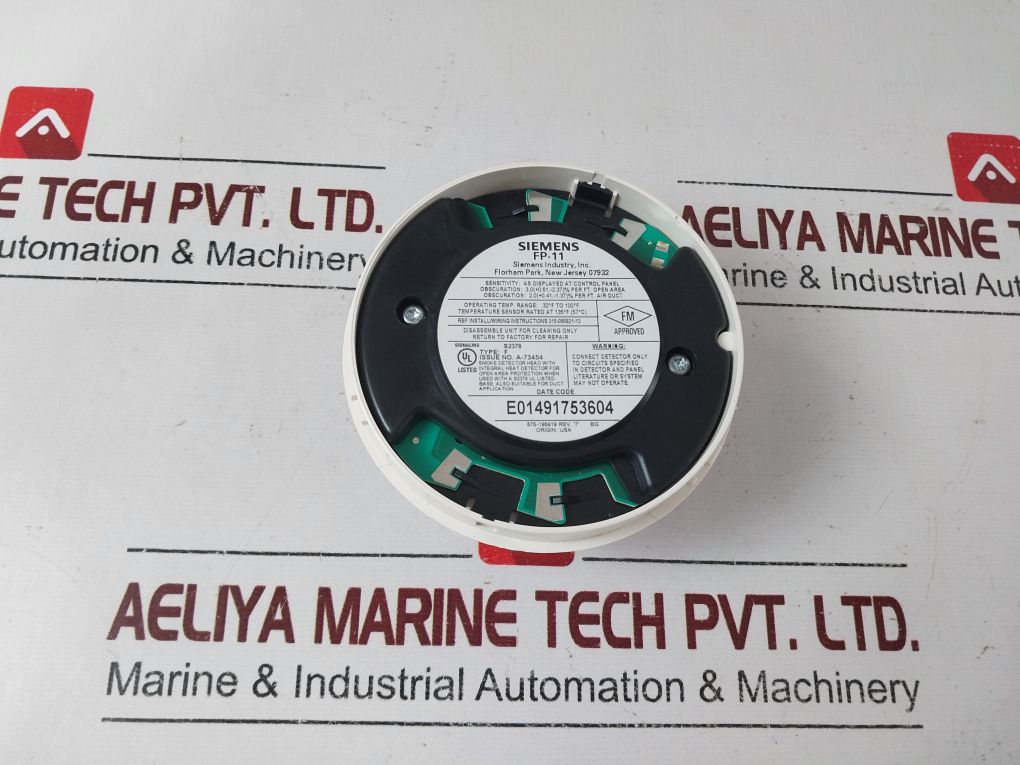 Siemens Fp-11 Smoke Detector Head 500-095112