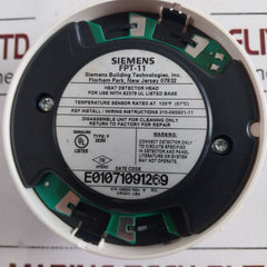 Siemens Fpt-11 Heat Detector Head 500-095918