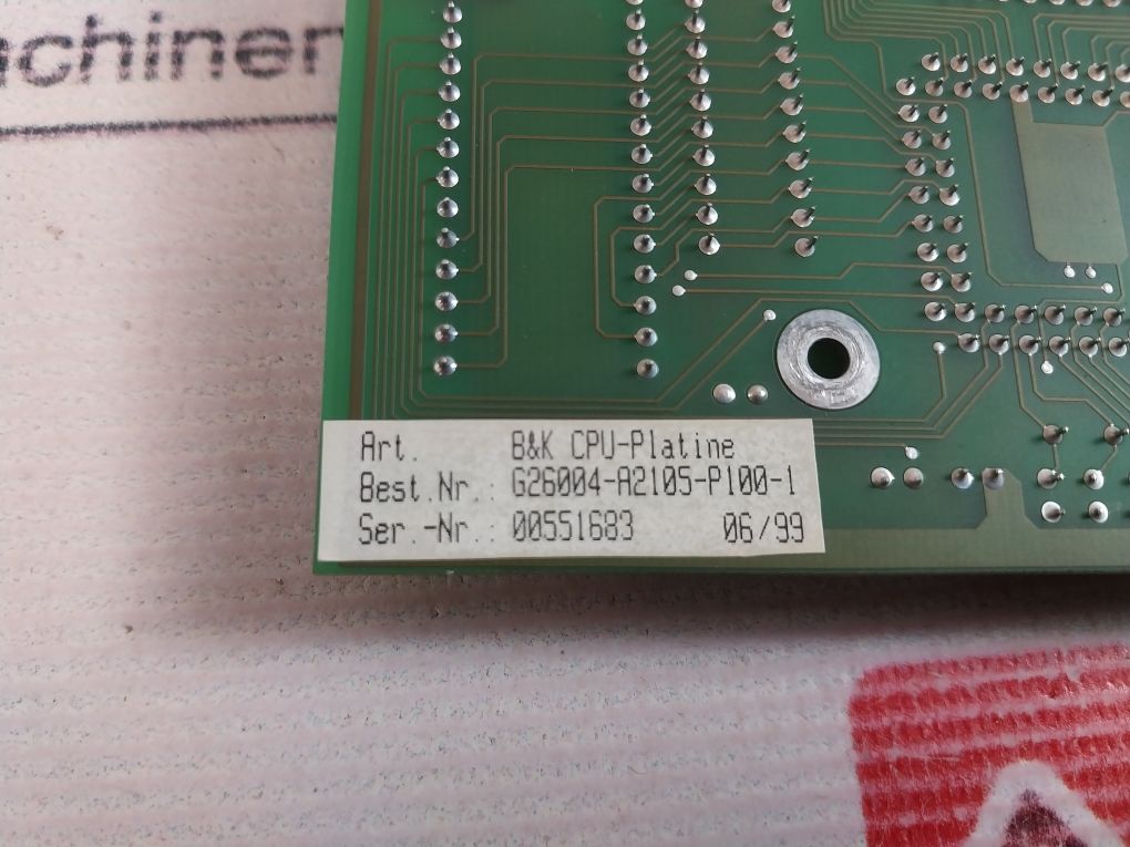 Siemens G26004-a2105-p100-1 Circuit Board