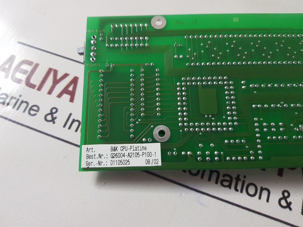 Siemens G26004-a2105-p100-2 Cpu Platine Board G26004-a2105-p100-1
