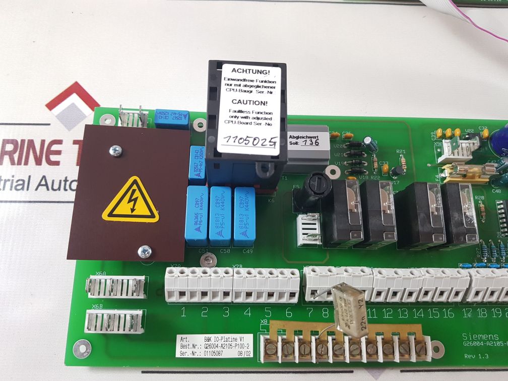 Siemens G26004-a2105-p100-2 Cpu Platine Board G26004-a2105-p100-1
