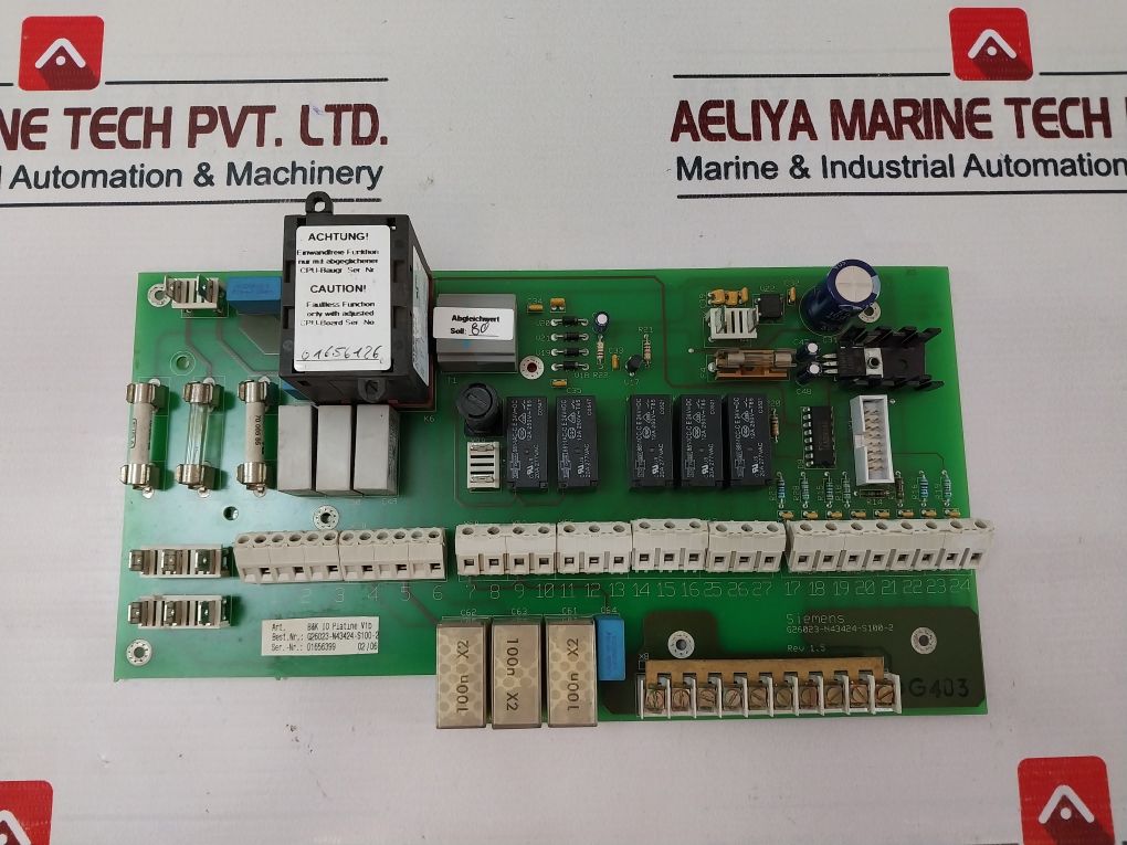 Siemens G26023-n43424-s100-2 Printed Circuit Board