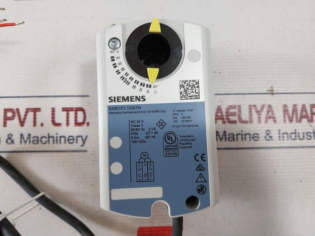 Siemens Gdb131.1E/07H Rotary-type Actuator 50/60 Hz 2 Va