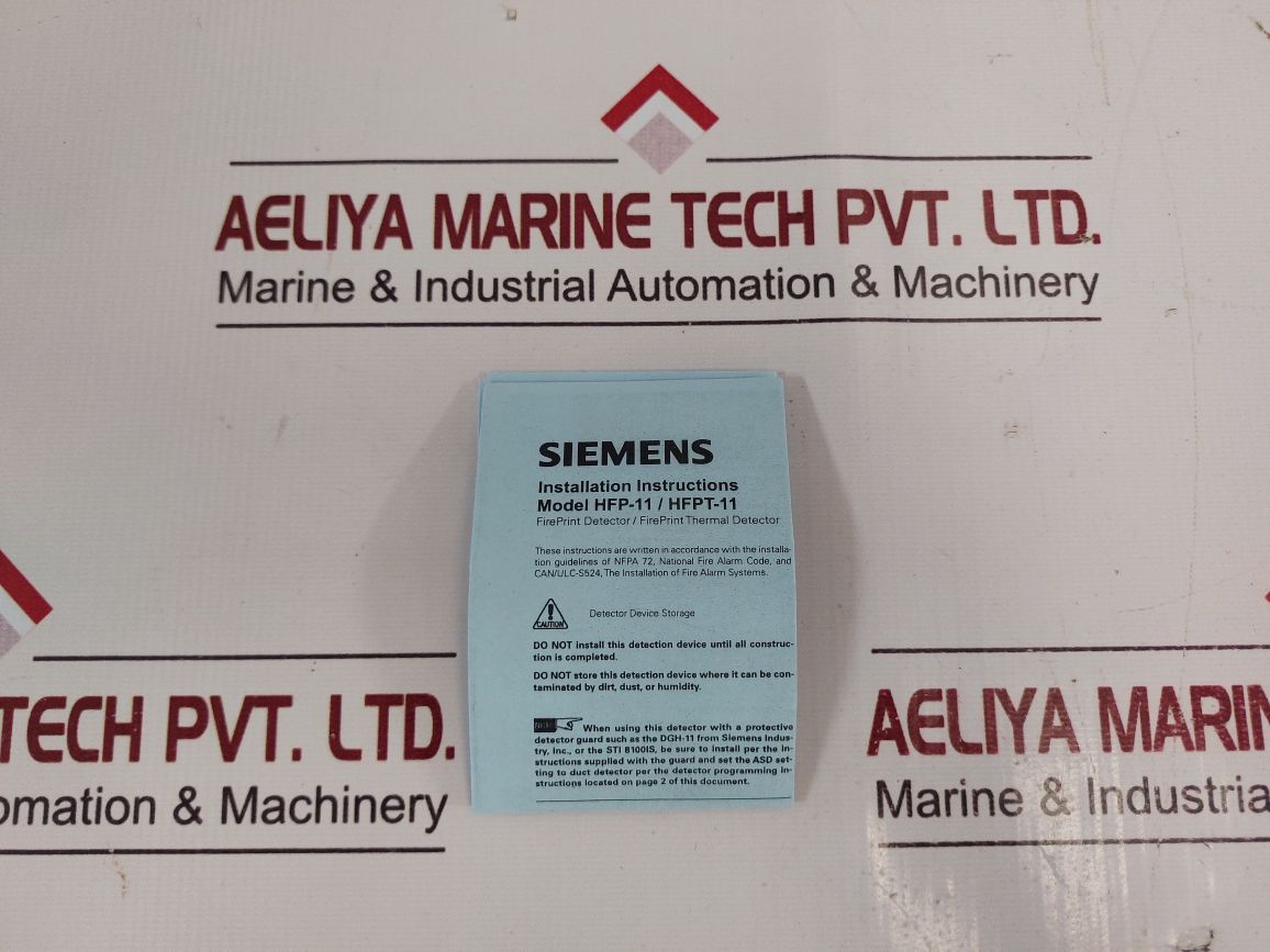 Siemens Hfp-11 Temperature Sensor Smoke Heat Fireprint Alarm Detector