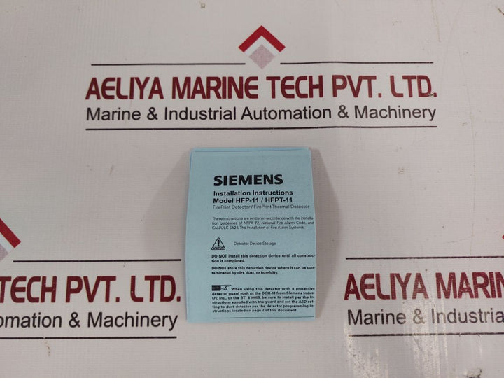 Siemens Hfp-11 Temperature Sensor Smoke Heat Fireprint Alarm Detector