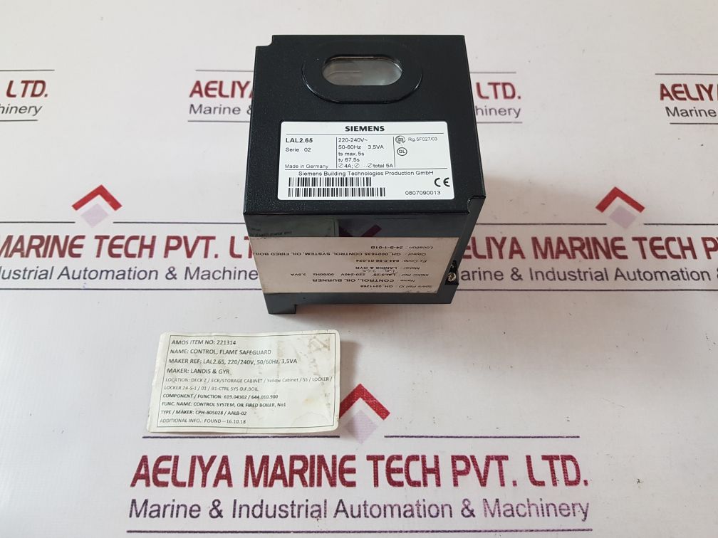 Siemens lal2.65 oil burner control serie 02