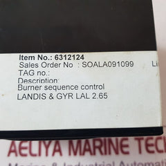 Siemens lal2.65 oil burner control serie 02