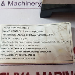 Siemens lal2.65 oil burner control serie 02