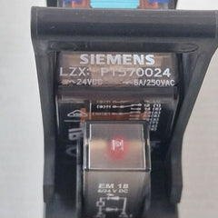 Siemens Lzx:Pt570024 Relay Socket 24Vdc