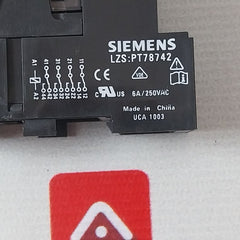 Siemens Lzx:Pt570024 Relay Socket 24Vdc
