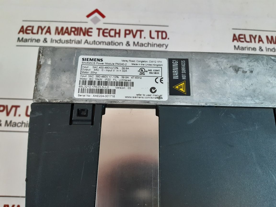 Siemens 6Sl3210-1Pe23-3Ul0 Power Module (Basic Operator Panel Not Working)