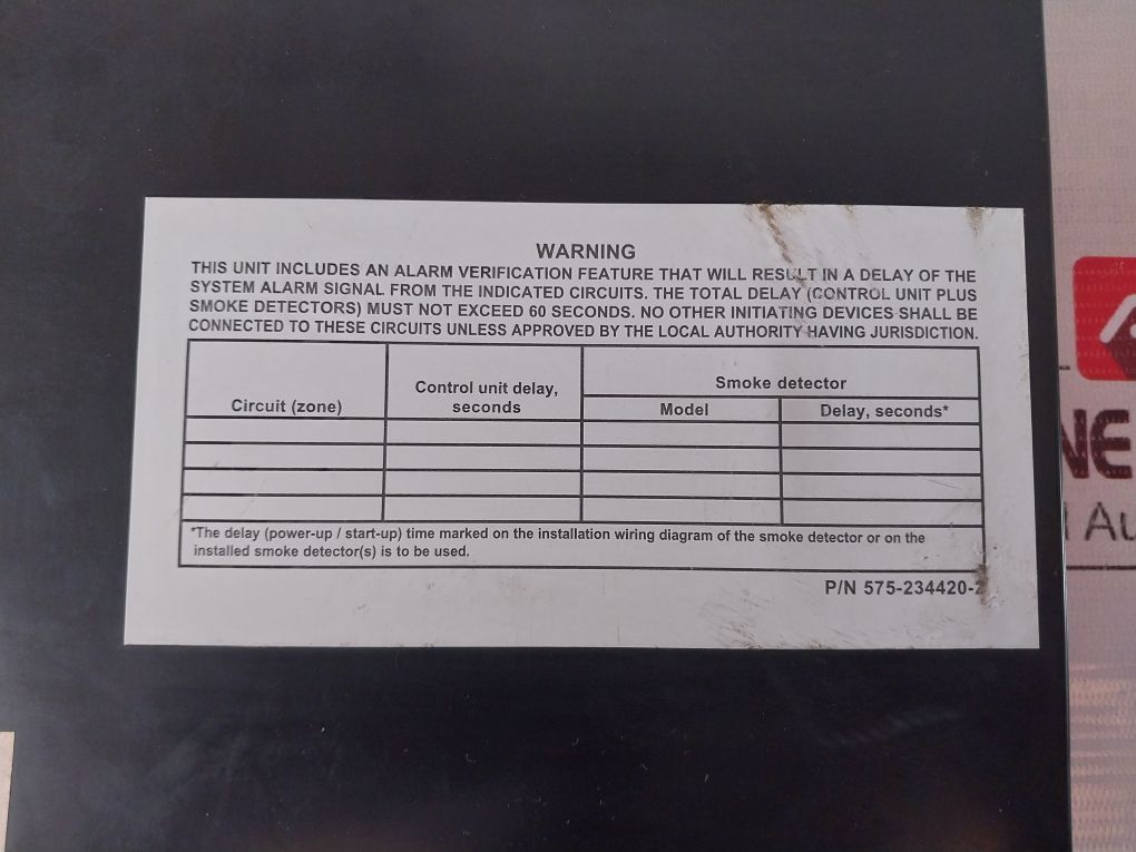 Siemens Pmi 315-033070 Machine Interface Fire Alarm Panel