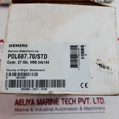 Siemens Pol687.70/Std Programmable Controller Set Rev. H