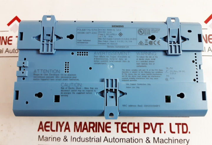 Siemens Pol687.70/Std Programmable Controller Set Rev. H