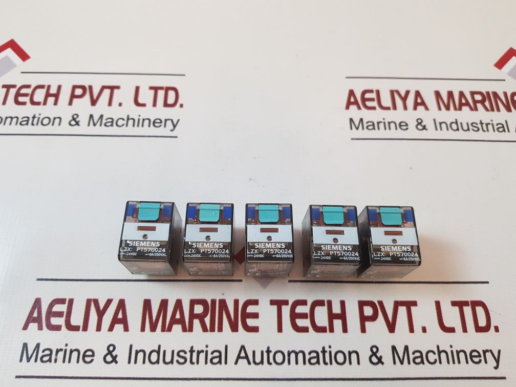 Set Of 5X Siemens Lzx: Pt570024 Relay 24Vdc (1Box=5Pcs)