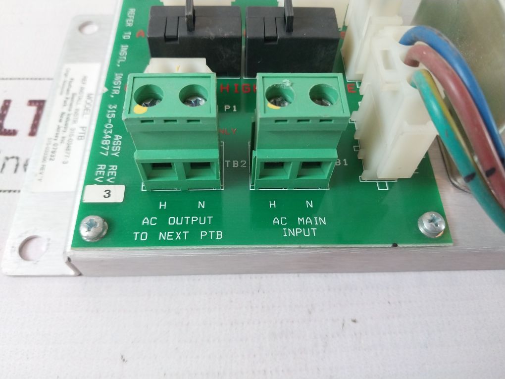 Siemens Ptb Power Termination Board 315-034877