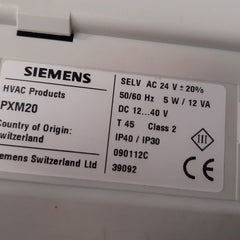 Siemens Pxm20 Network Compatible Operating Unit