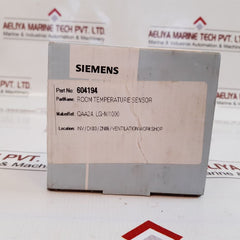 Siemens qaa24 room temperature sensor 24v max