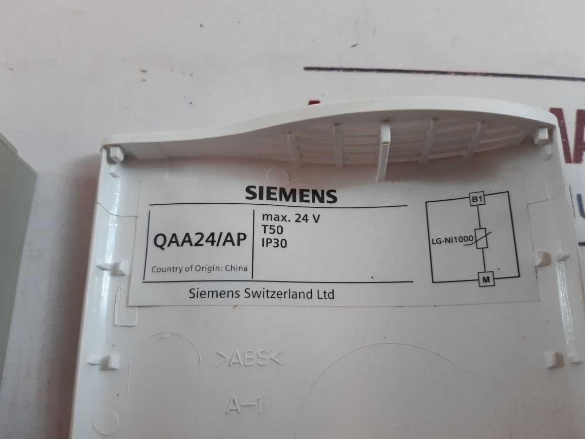 Siemens qaa24/ap room temperature sensor – Aeliya Marine Tech