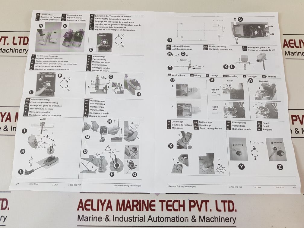 Siemens Rak-tw.1000S-h Thermostat 15...95°C
