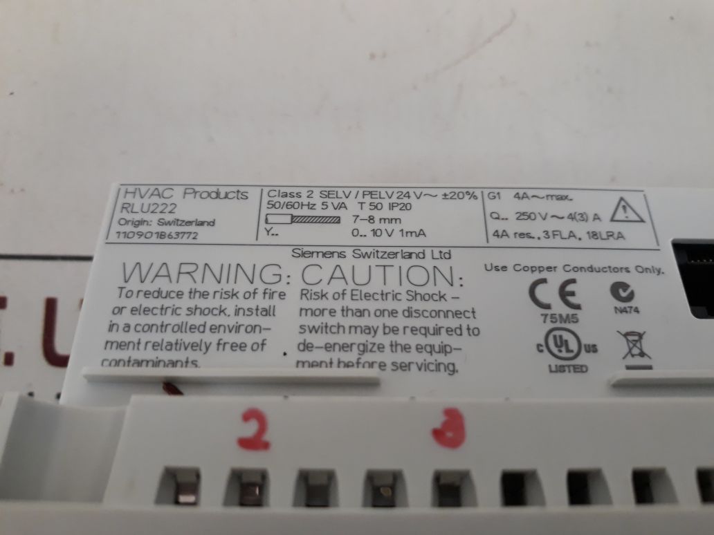 Siemens Rlu222 Programmable Controller