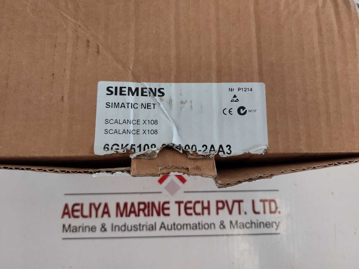 Siemens Scalance X108 108-0Ba00-2Aa3 Simatic Net Industrial Ethernet Switch