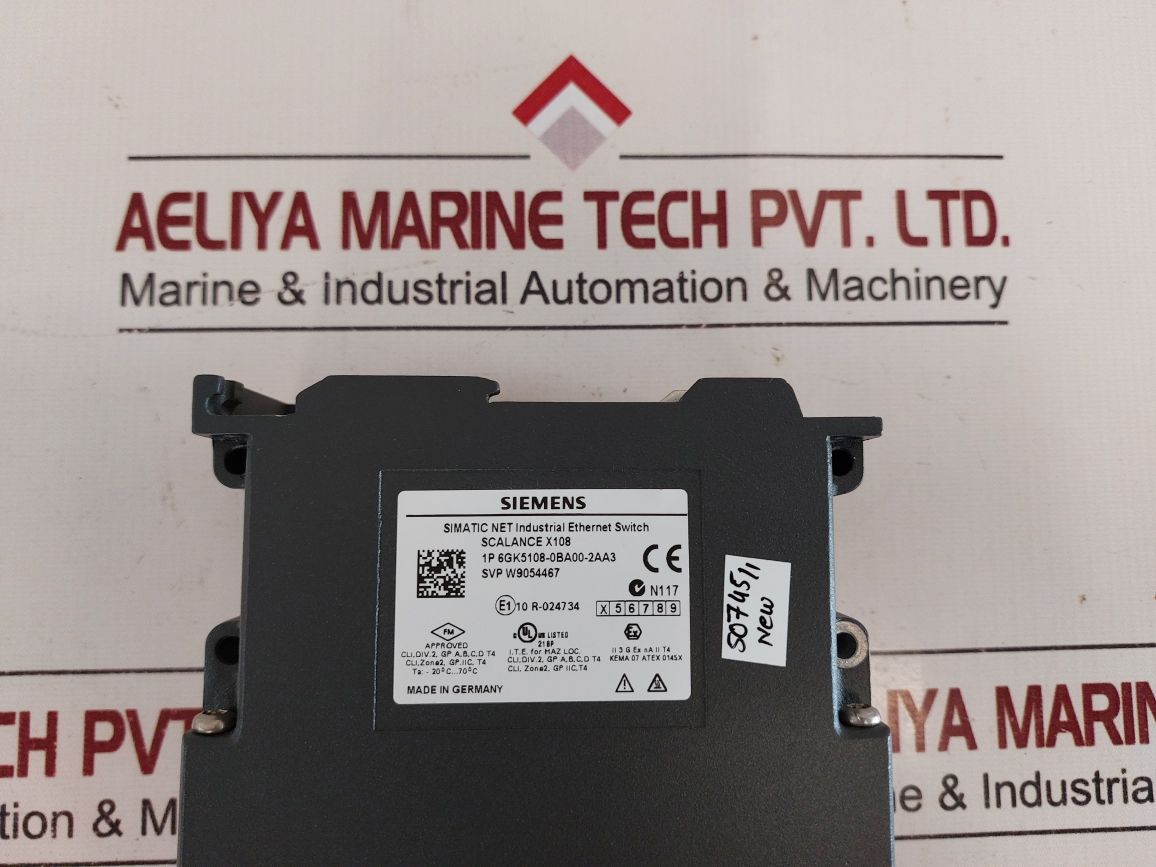 Siemens Scalance X108 108-0Ba00-2Aa3 Simatic Net Industrial Ethernet Switch