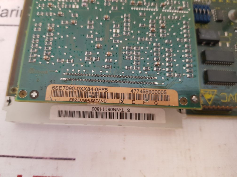 Siemens 6Se7090-0Xx84-0Ab0 Cuvc Simovert Masterdrive Board 6Se7090-0Xx84-0Ff5