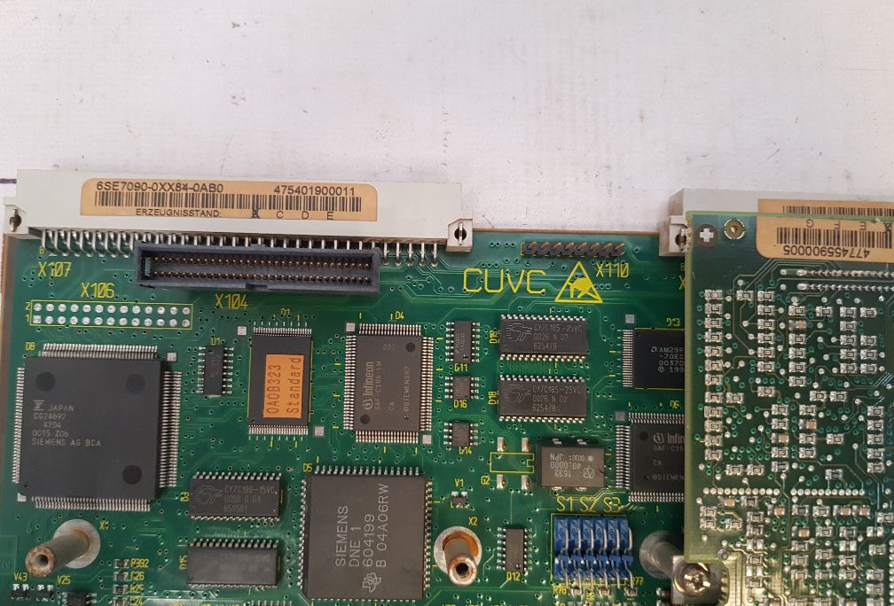 Siemens 6Se7090-0Xx84-0Ab0 Cuvc Motherboard 6Se7090-0Xx84-0Ff5