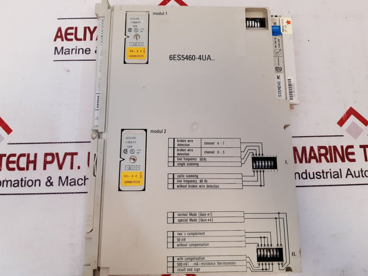 Siemens Simatic 6Es5460-4Ua12 Analog Input Module Gwk X30