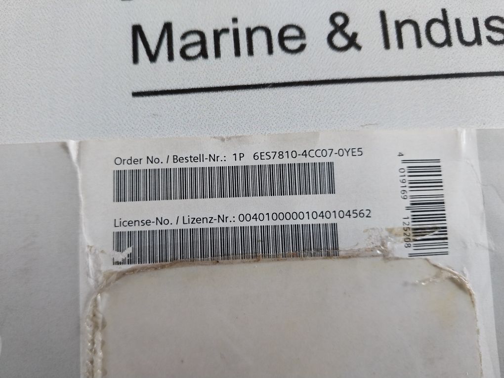 Siemens 6Es7810-4Cc07-0Ye5 Compact Disc Step 7 V5.4