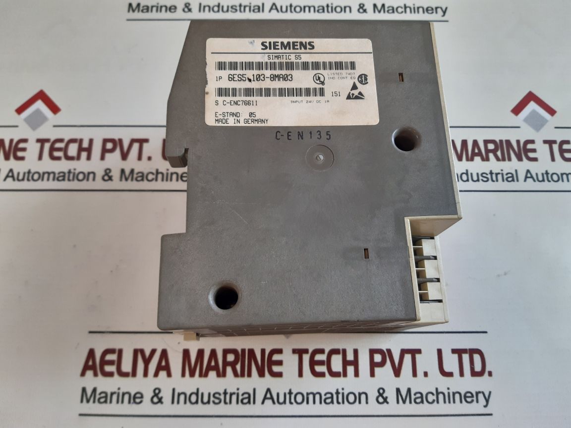 Siemens Simatic S5-100U 6Es5 103-8Ma03 Cpu 103 Plc Process