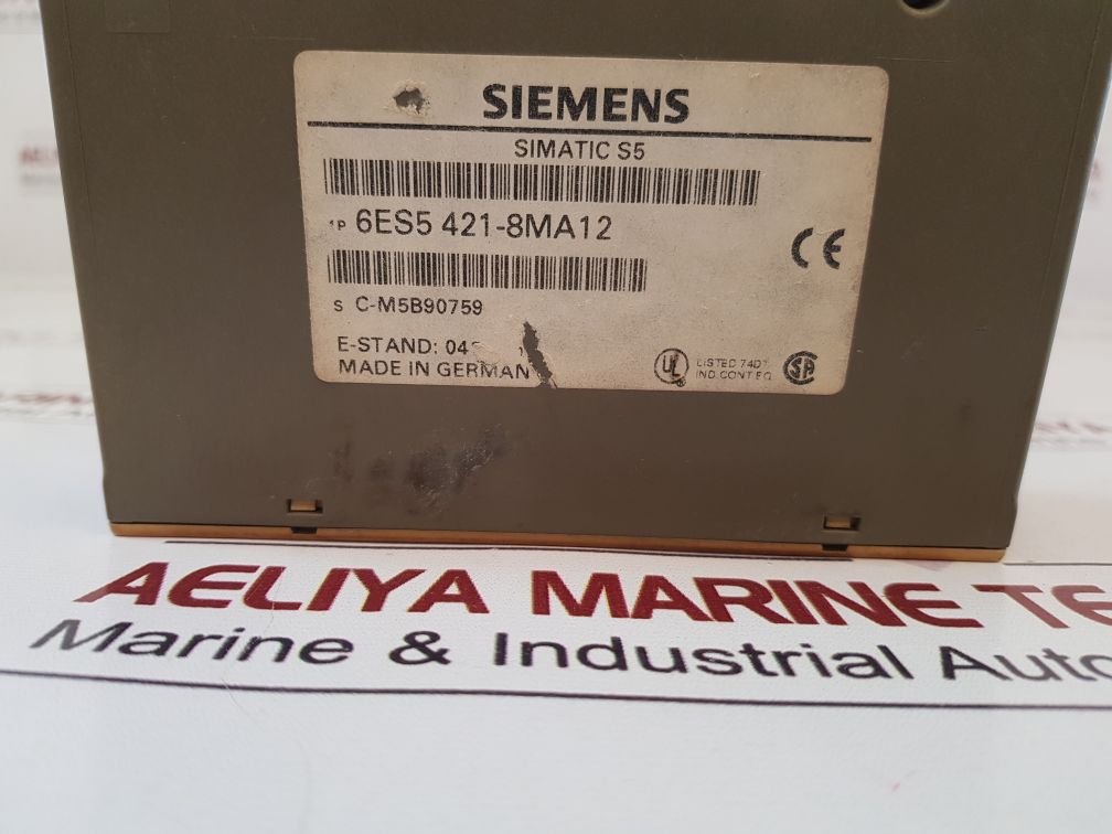 Siemens Simatic S5 6Es5 421-8Ma12 Digital Input Module E-stand: 04