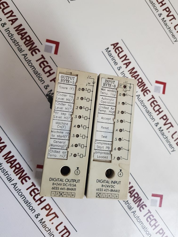 Siemens Simatic S5 6Es5 421-8Ma12+6Es5 441-8Ma11 Digital I/O Module