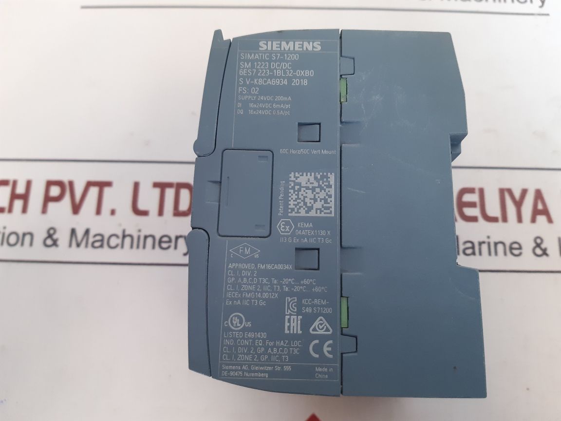 Siemens 6es7 223-1bl32-0xb0 plc module simatic s7-1200 sm 1223 dc/dc