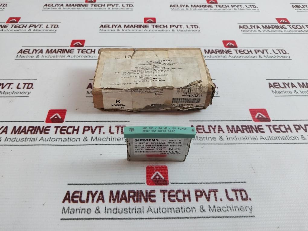 Siemens Simatic S7 1P 6Es7 951-0Kf00-0Aa0 Memory Card 122627-24
