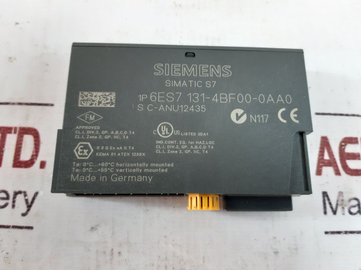 Siemens Simatic S7 6Es7 131-4Bf00-0Aa0 Digital Input Module