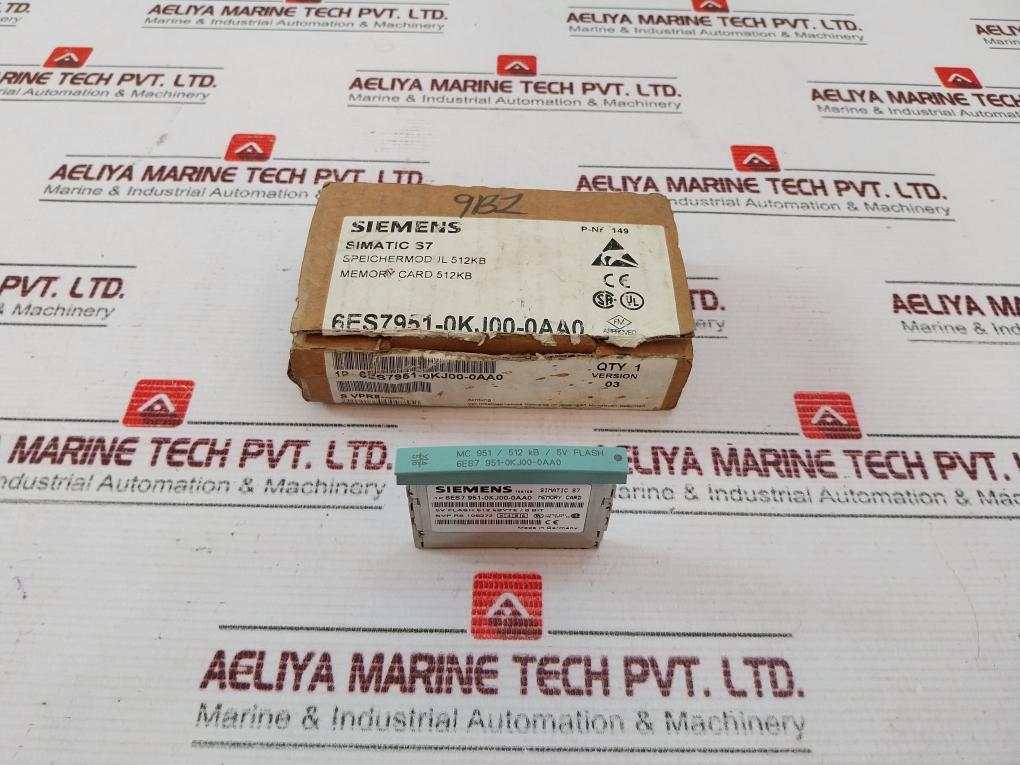 Siemens Simatic S7 6Es7 951-0Kj00-0Aa0 Memory Card 0000-6973-36