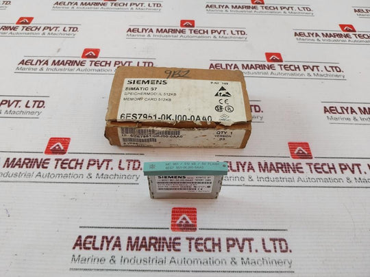 Siemens Simatic S7 6Es7 951-0Kj00-0Aa0 Memory Card 0000-6973-36