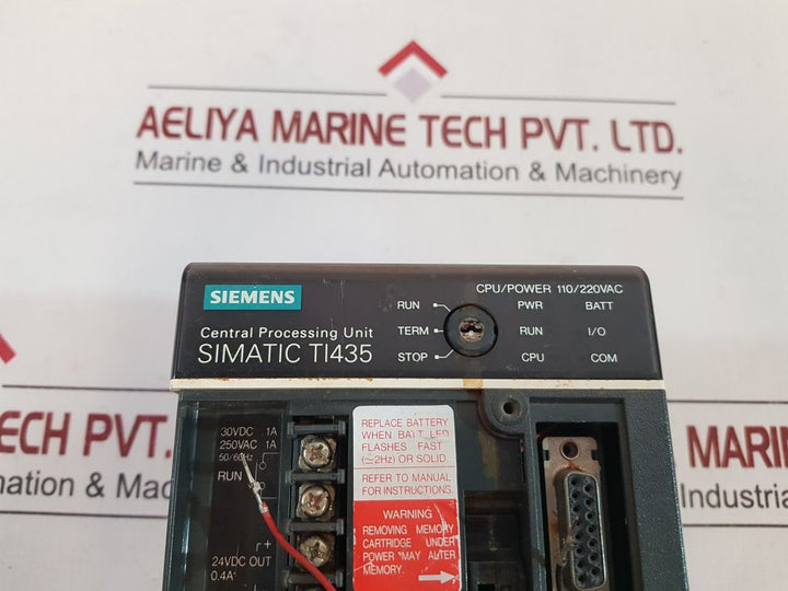 Siemens Simatic Ti435 Central Processing Unit