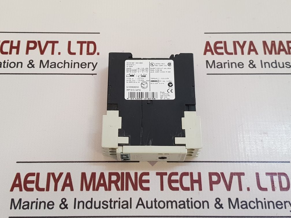 Siemens Simirel 3Rp1513-1Ap30 Time Relay 5 To 100S